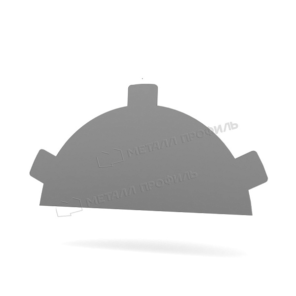 Заглушка конька круглого простая (ПЭ-01-7047-0.5) ― заказать в Кемерово по умеренным ценам.